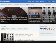 Tablet Screenshot of hispasonic.com